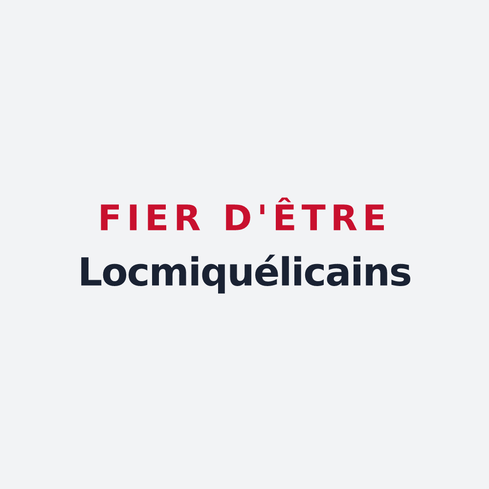 Poster « Fier d'être Locmiquélicains » — design pour Locmiquélic