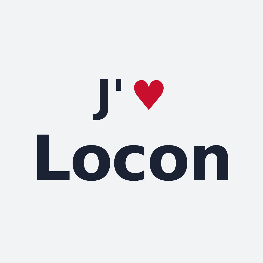 Poster personnalisé Locon — design « J'aime Locon » imprimé sur le poster