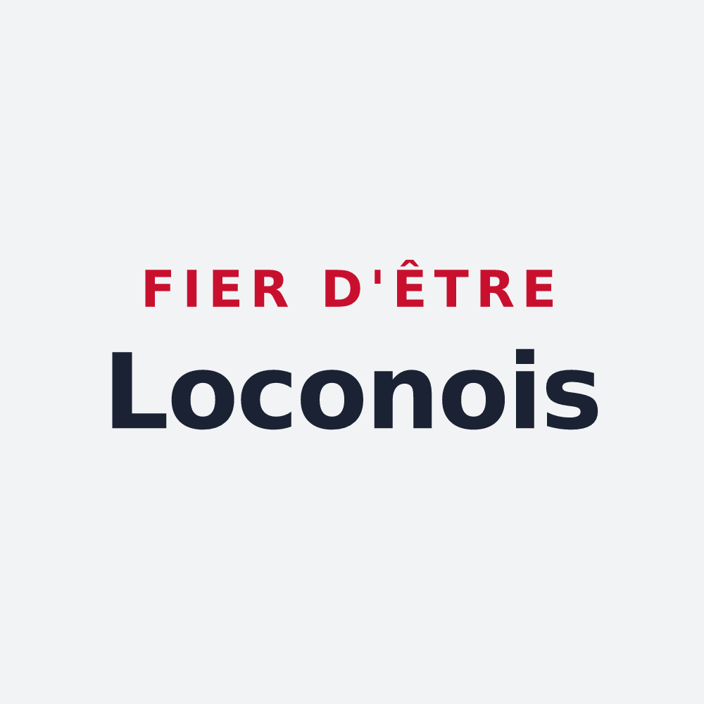 Poster « Fier d'être Loconois » — design pour Locon
