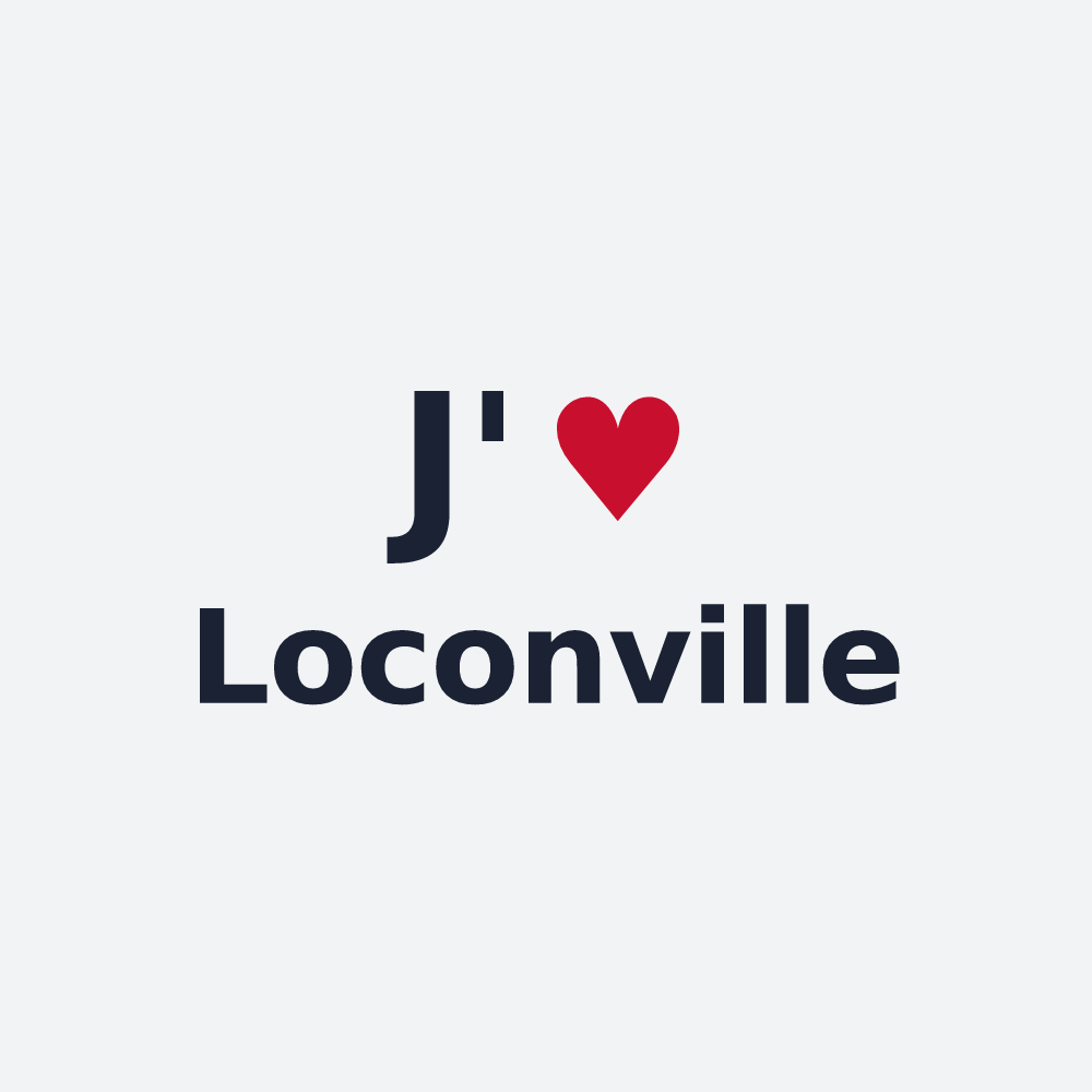 Poster personnalisé Loconville — design J'aime Loconville