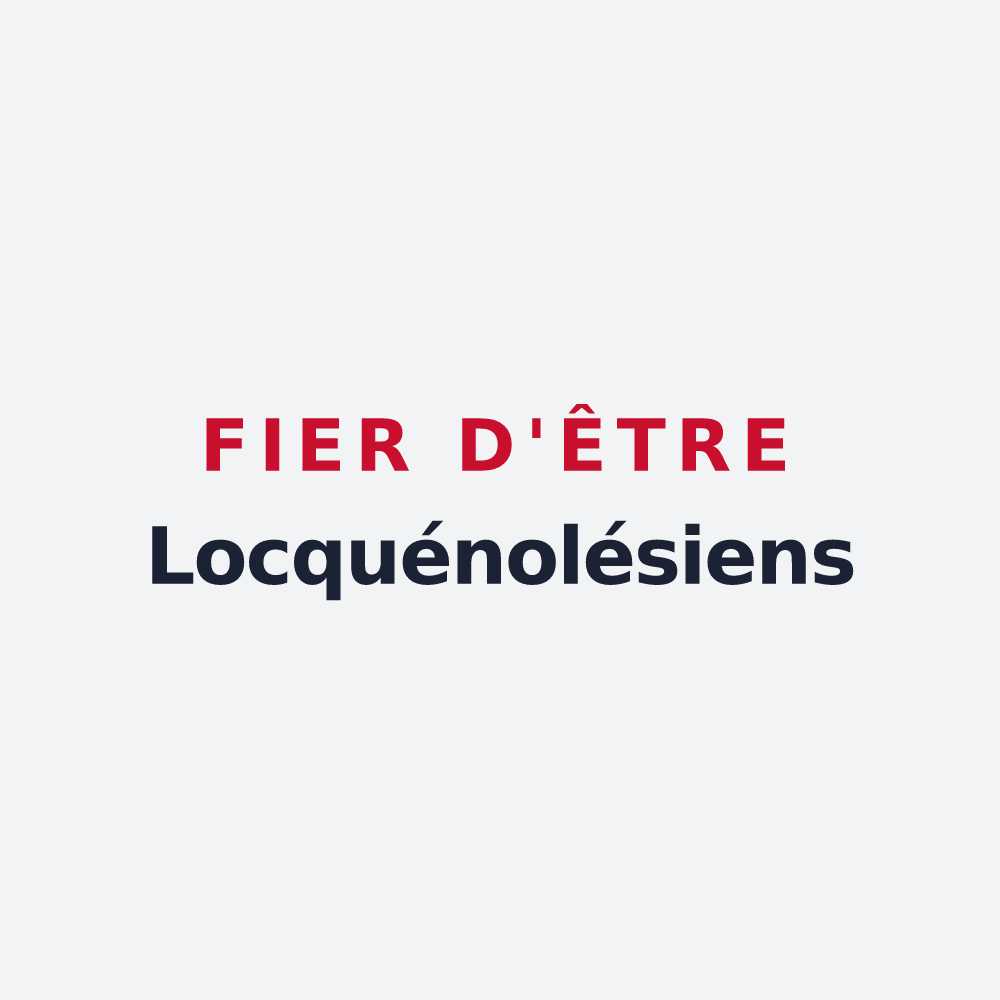 Poster « Fier d'être Locquénolésiens » — design pour Locquénolé