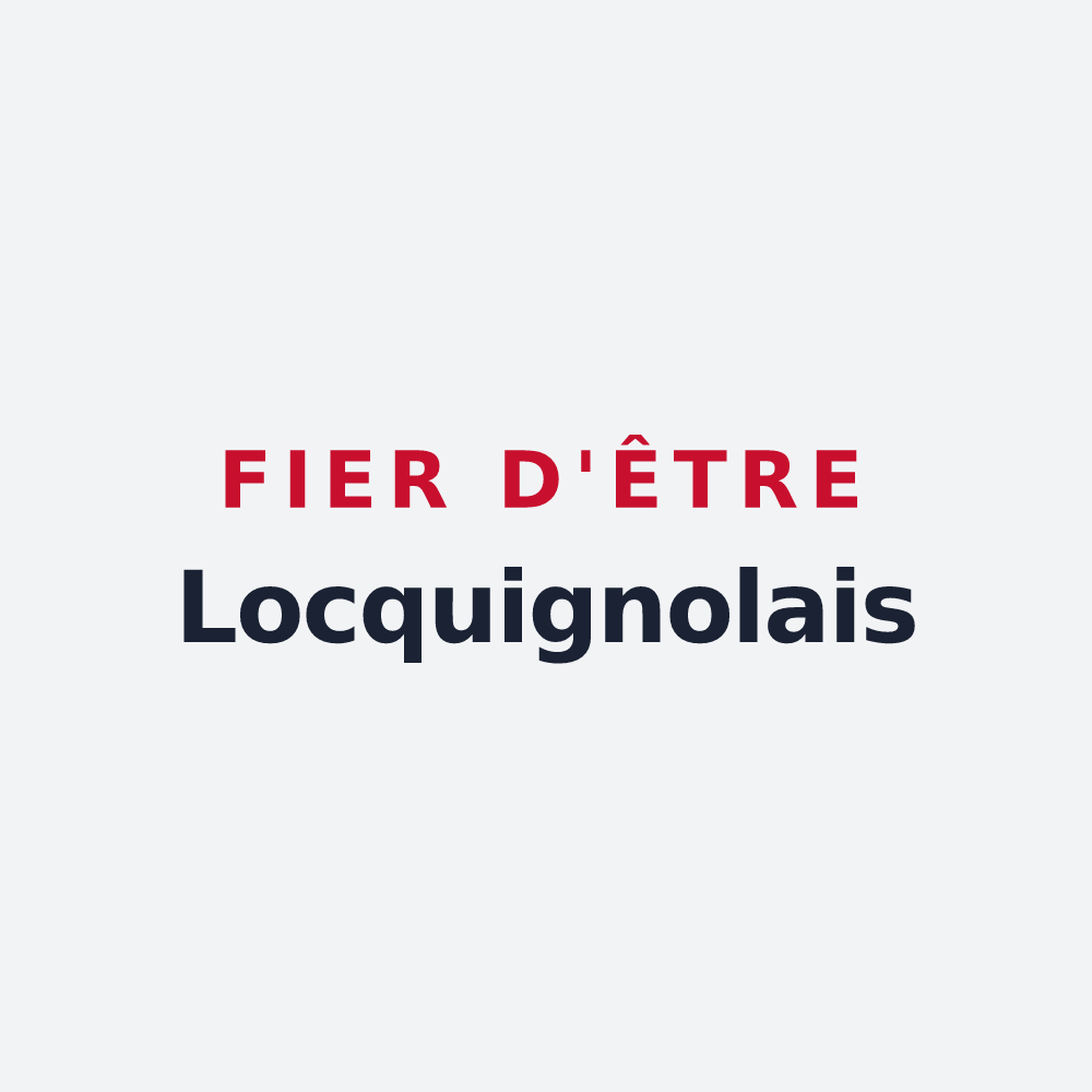 Poster « Fier d'être Locquignolais » — design pour Locquignol
