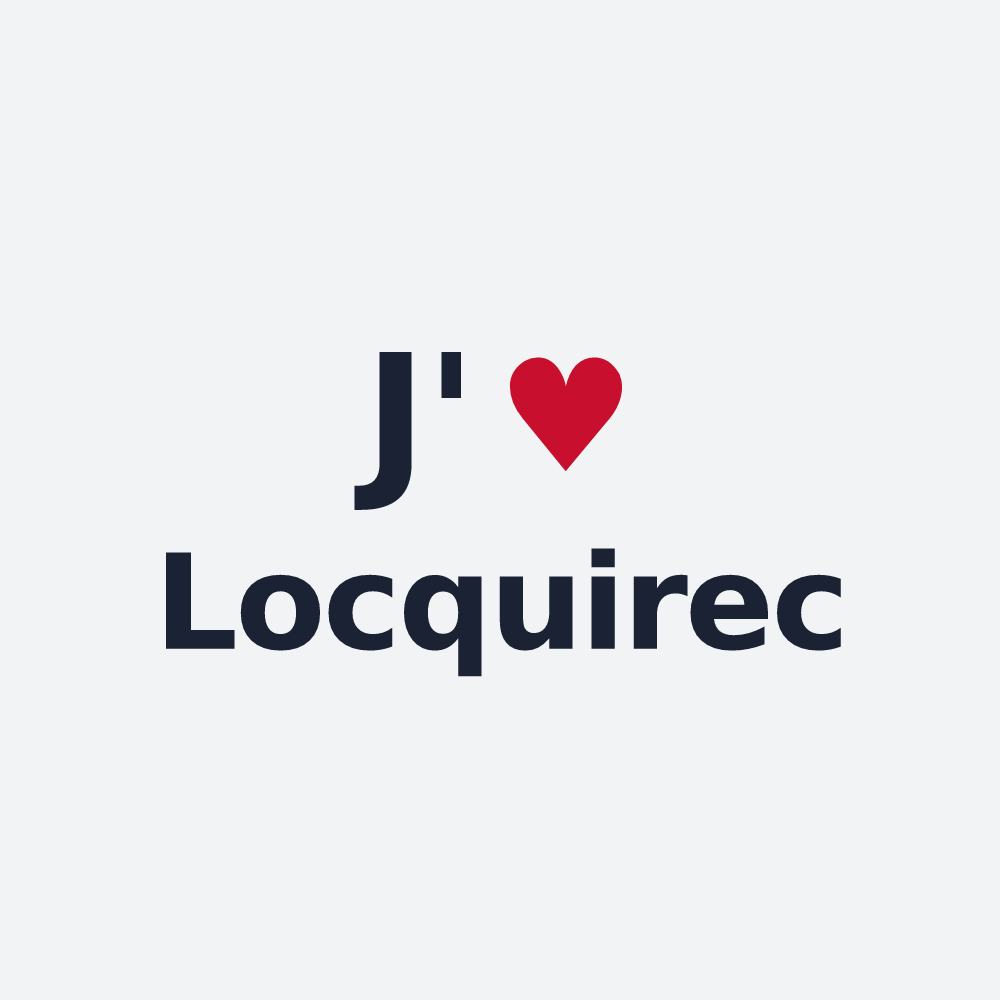 Poster personnalisé Locquirec — design J'aime Locquirec