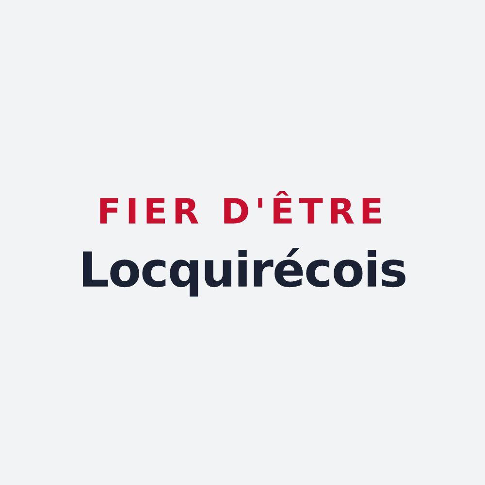 Poster « Fier d'être Locquirécois » — design pour Locquirec