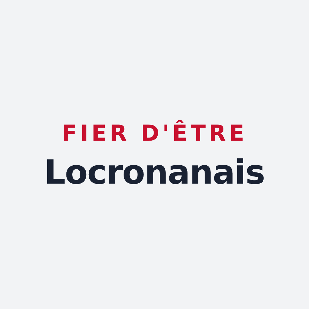 Poster « Fier d'être Locronanais » — design pour Locronan