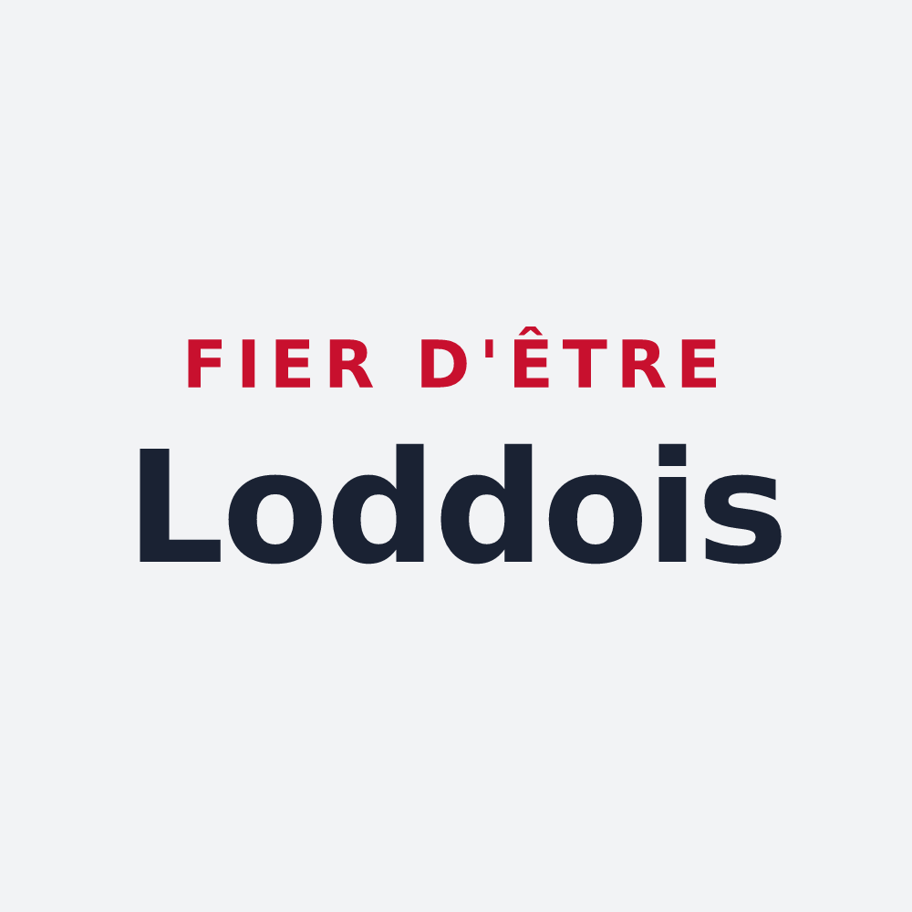 Poster « Fier d'être Loddois » — design pour Loddes