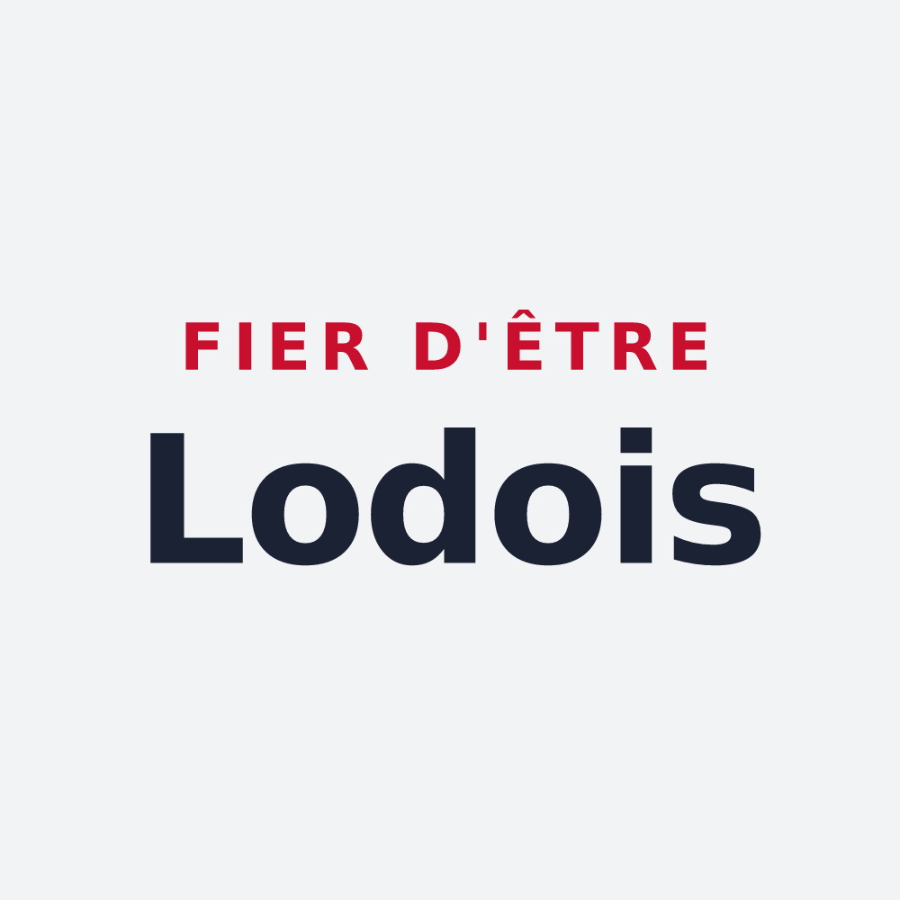 Poster « Fier d'être Lodois » — design pour Lodes