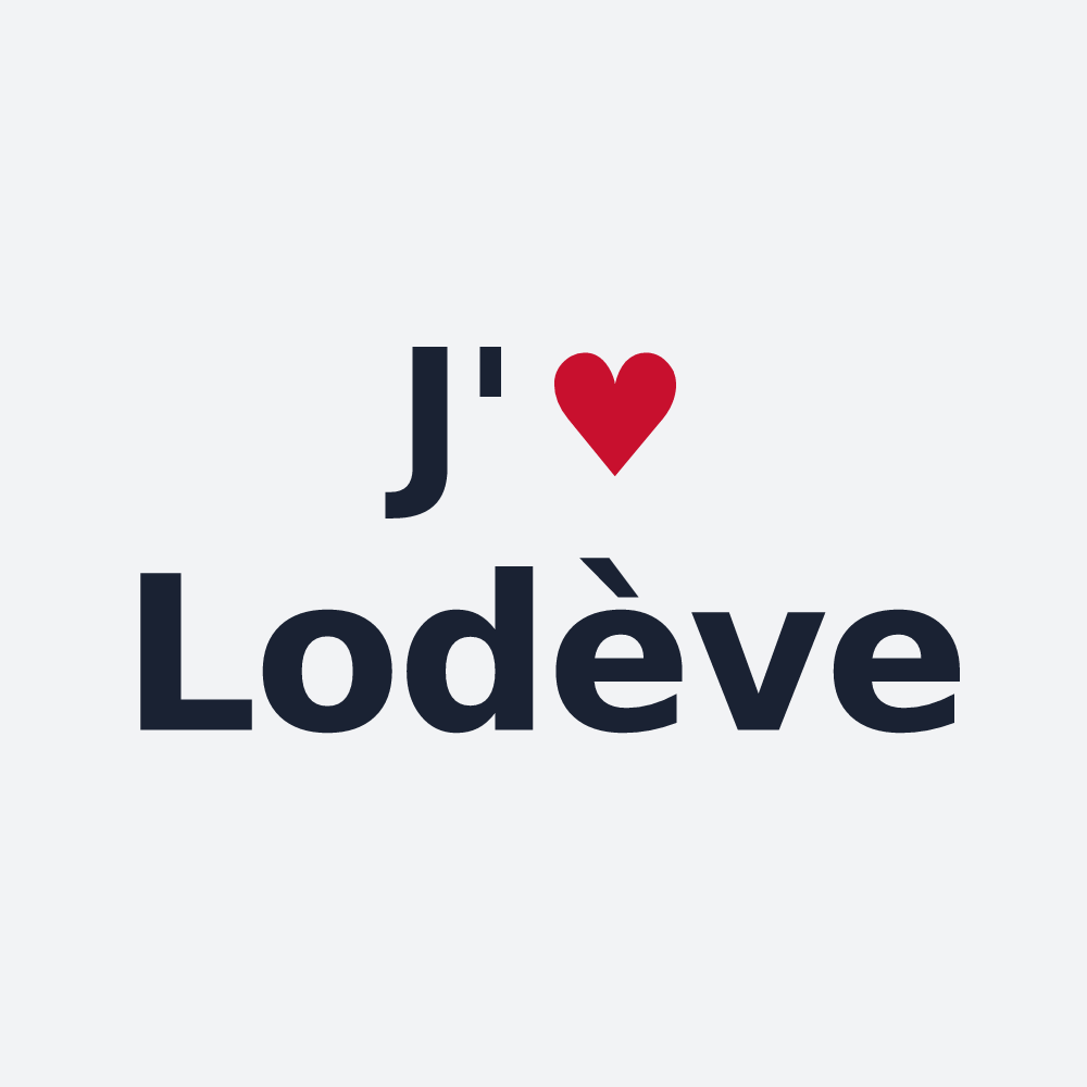 Poster personnalisé Lodève — design J'aime Lodève