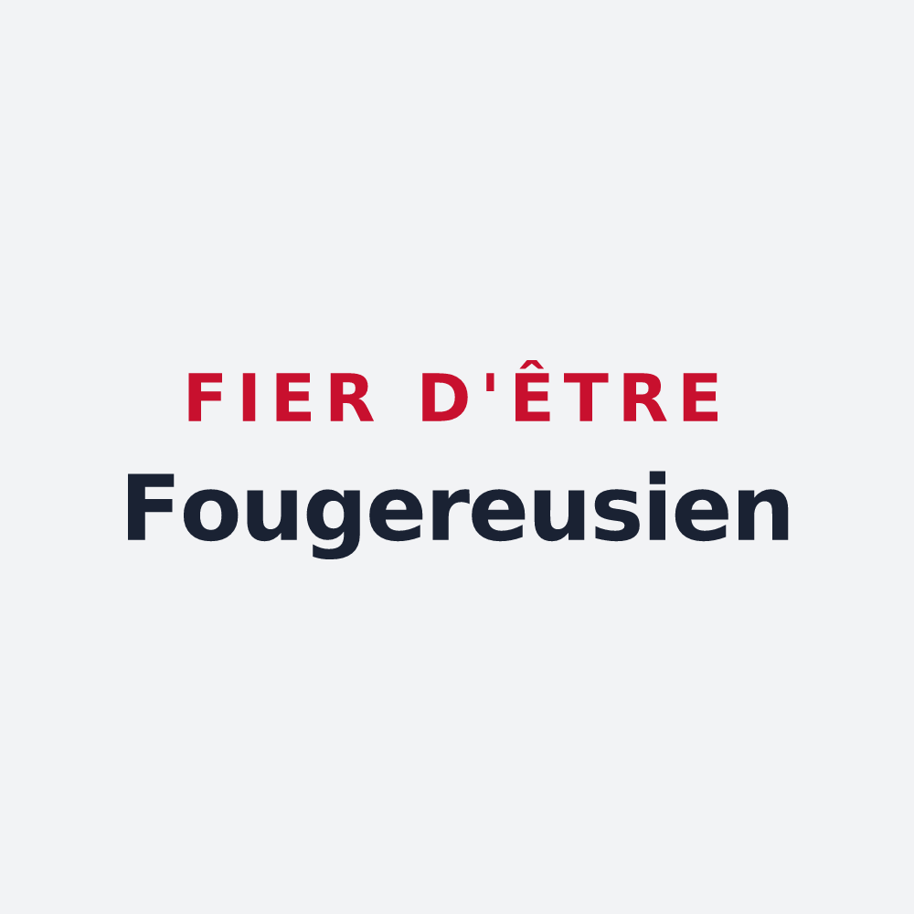 Poster « Fier d'être Fougereusien » — design pour Loge-Fougereuse