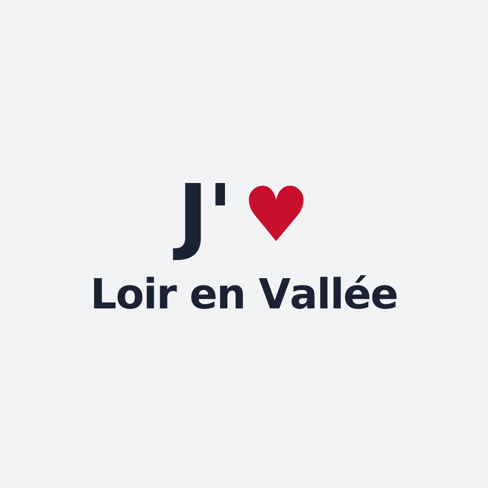 Poster personnalisé Loir en Vallée — design J'aime Loir en Vallée