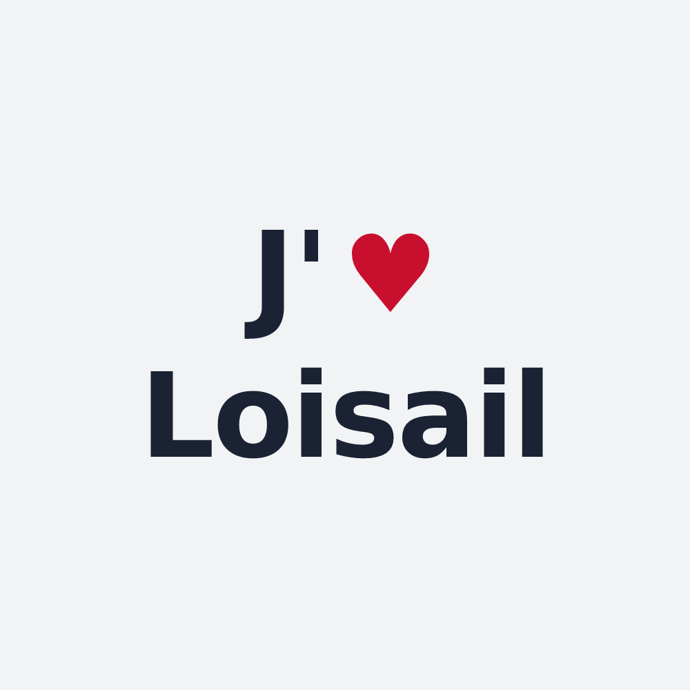 Poster personnalisé Loisail — design « J'aime Loisail » imprimé sur le poster