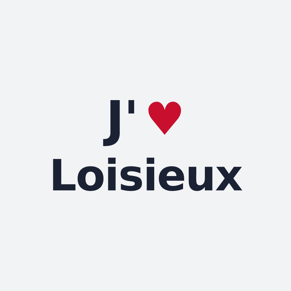 Poster personnalisé Loisieux — design J'aime Loisieux