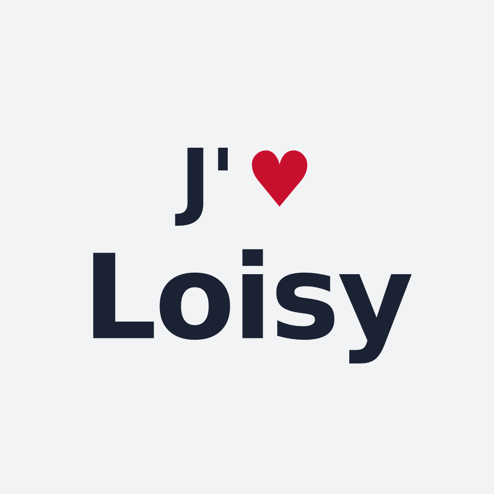 Poster personnalisé Loisy — design J'aime Loisy