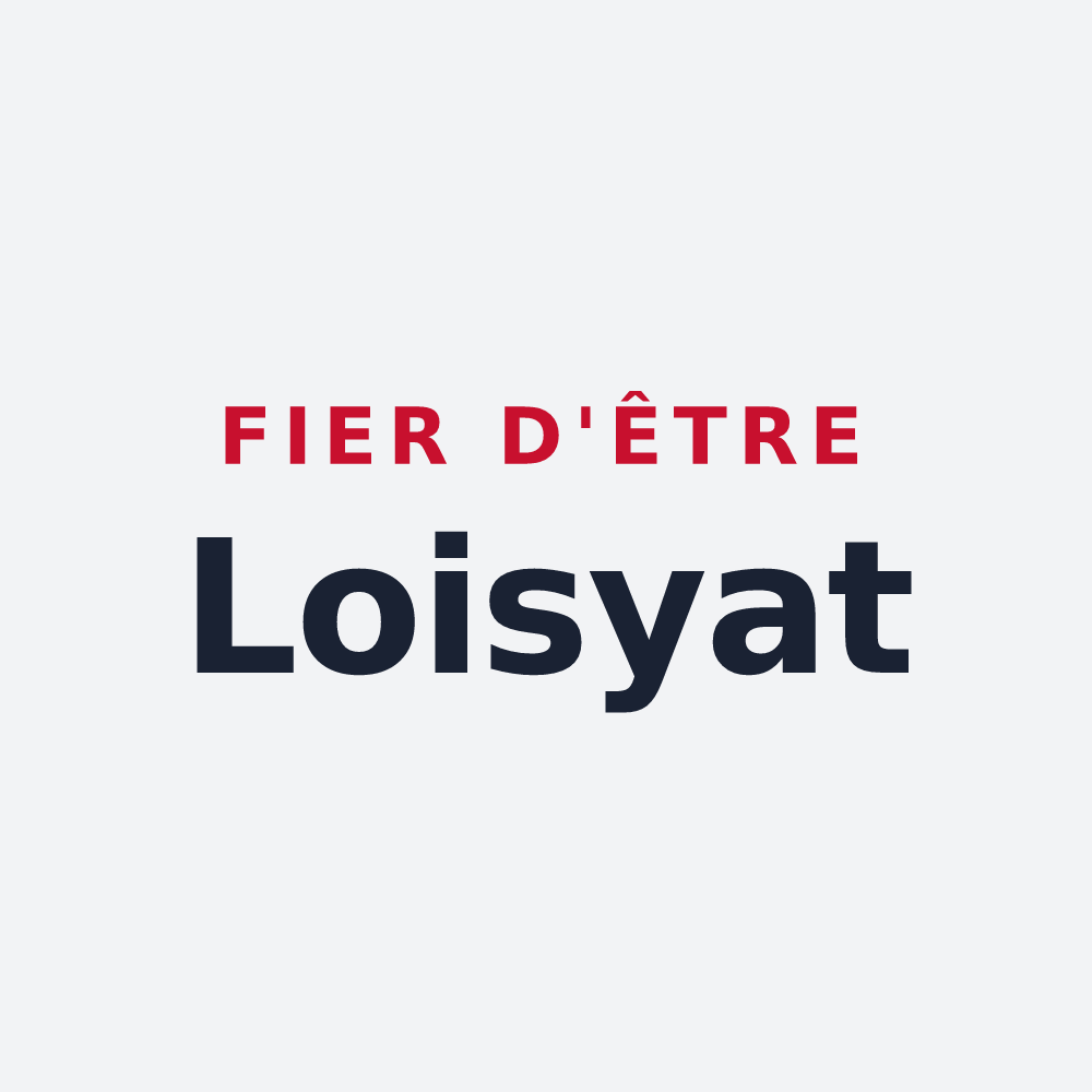 Poster « Fier d'être Loisyat » — design pour Loisy-sur-Marne