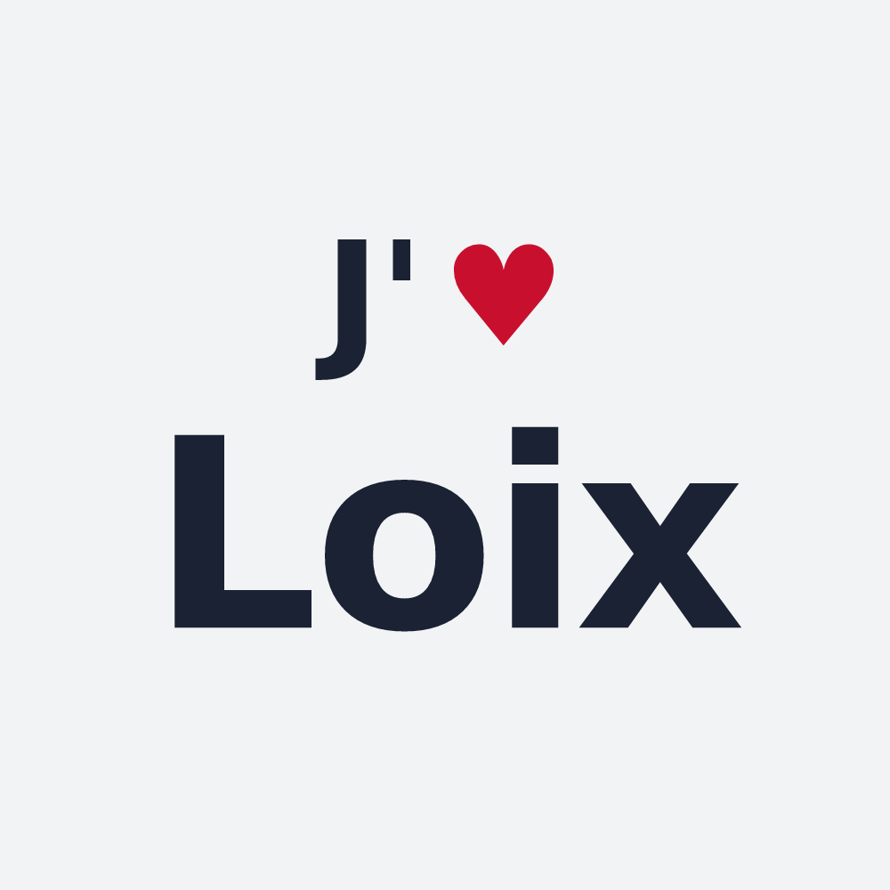 Poster personnalisé Loix — design J'aime Loix