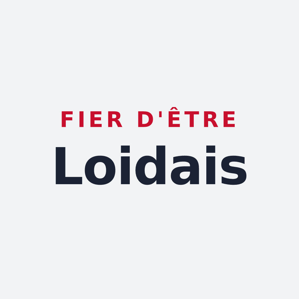 Poster « Fier d'être Loidais » — design pour Loix