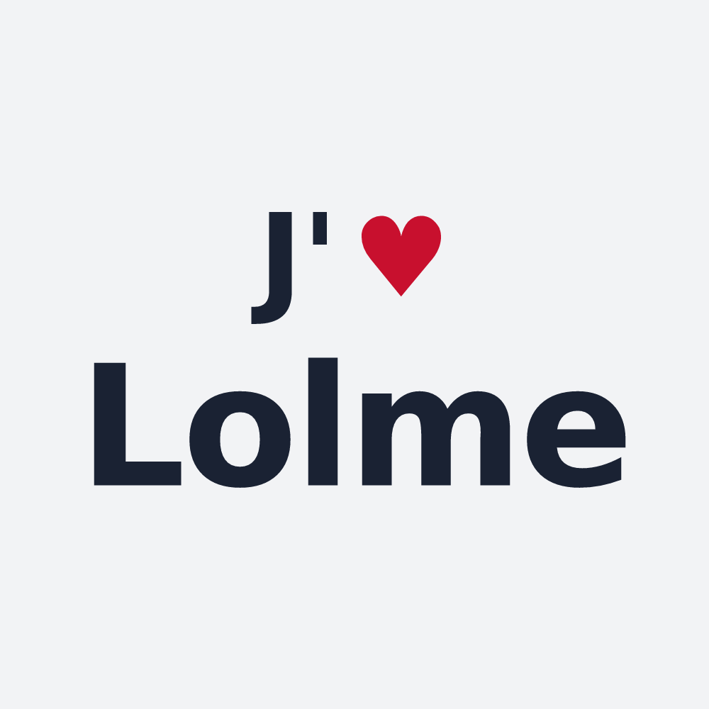 Poster personnalisé Lolme — design J'aime Lolme