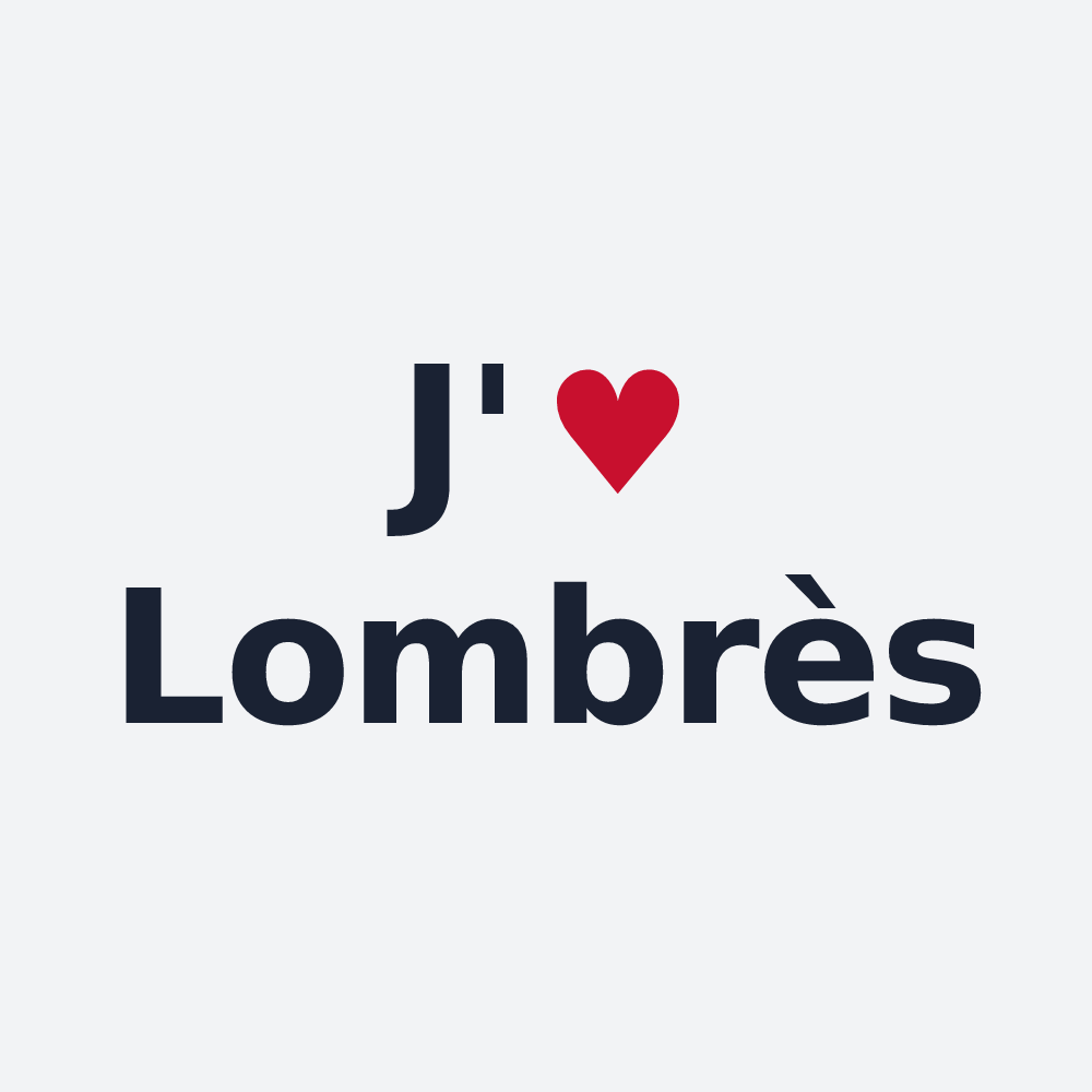 Poster personnalisé Lombrès — design J'aime Lombrès
