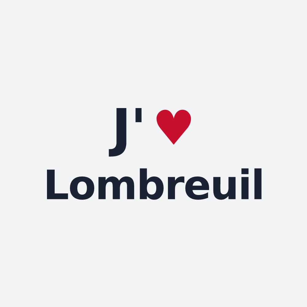 Poster personnalisé Lombreuil — design J'aime Lombreuil