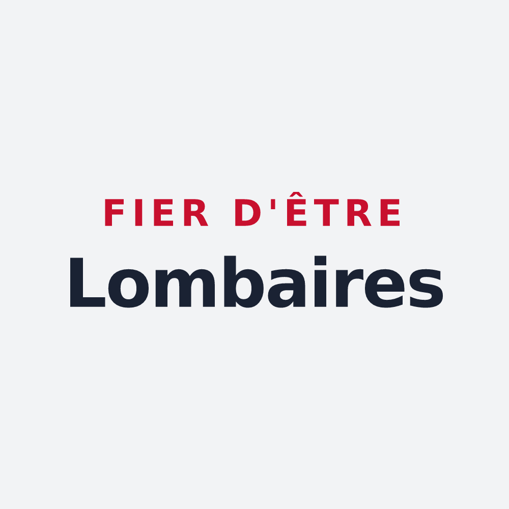 Poster « Fier d'être Lombaires » — design pour Lombreuil