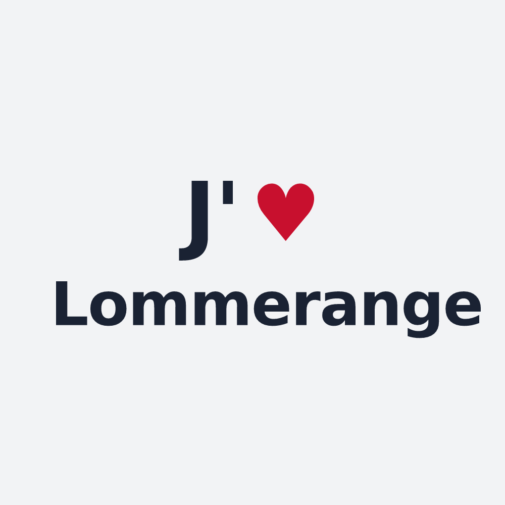 Poster personnalisé Lommerange — design J'aime Lommerange