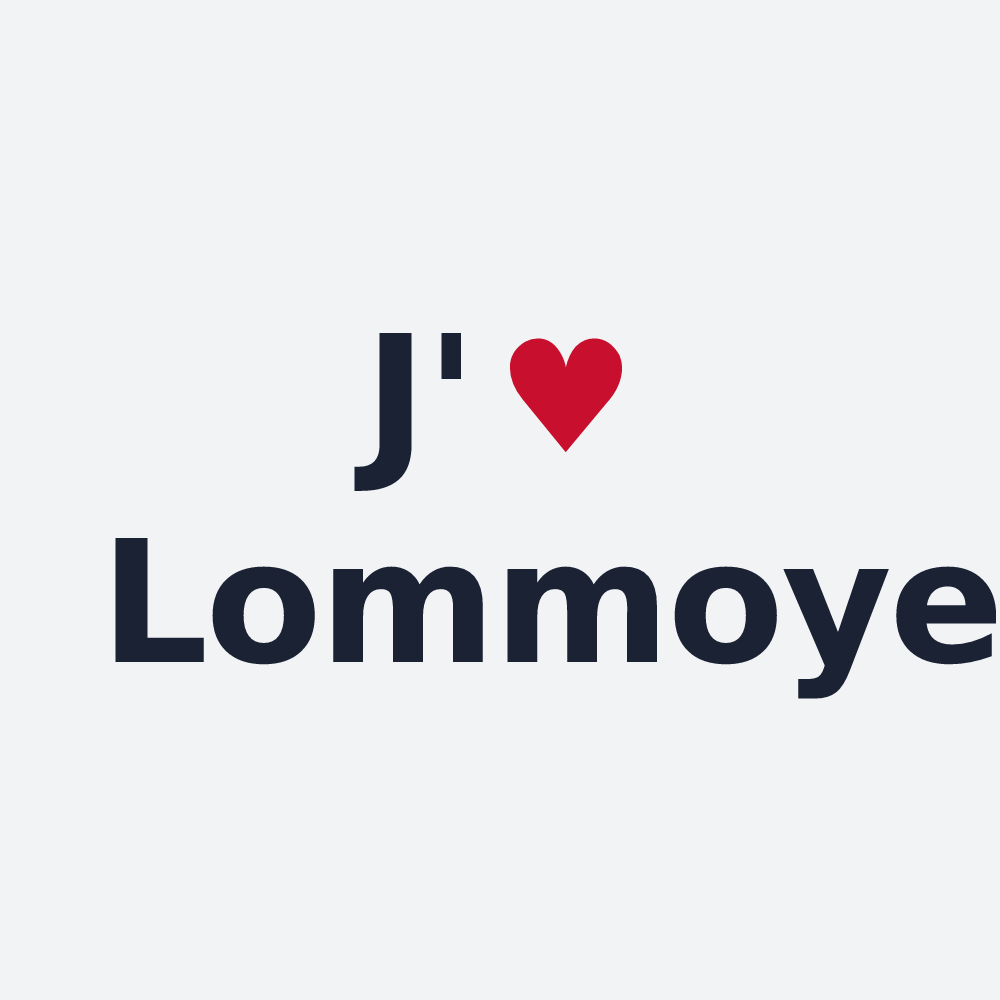 Poster personnalisé Lommoye — design J'aime Lommoye