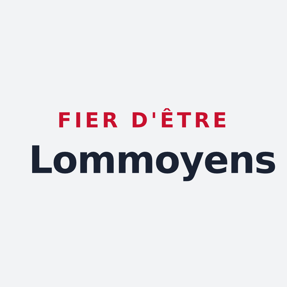 Poster « Fier d'être Lommoyens » — design pour Lommoye