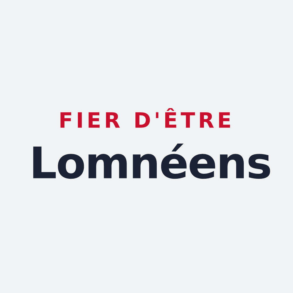 Poster « Fier d'être Lomnéens » — design pour Lomné