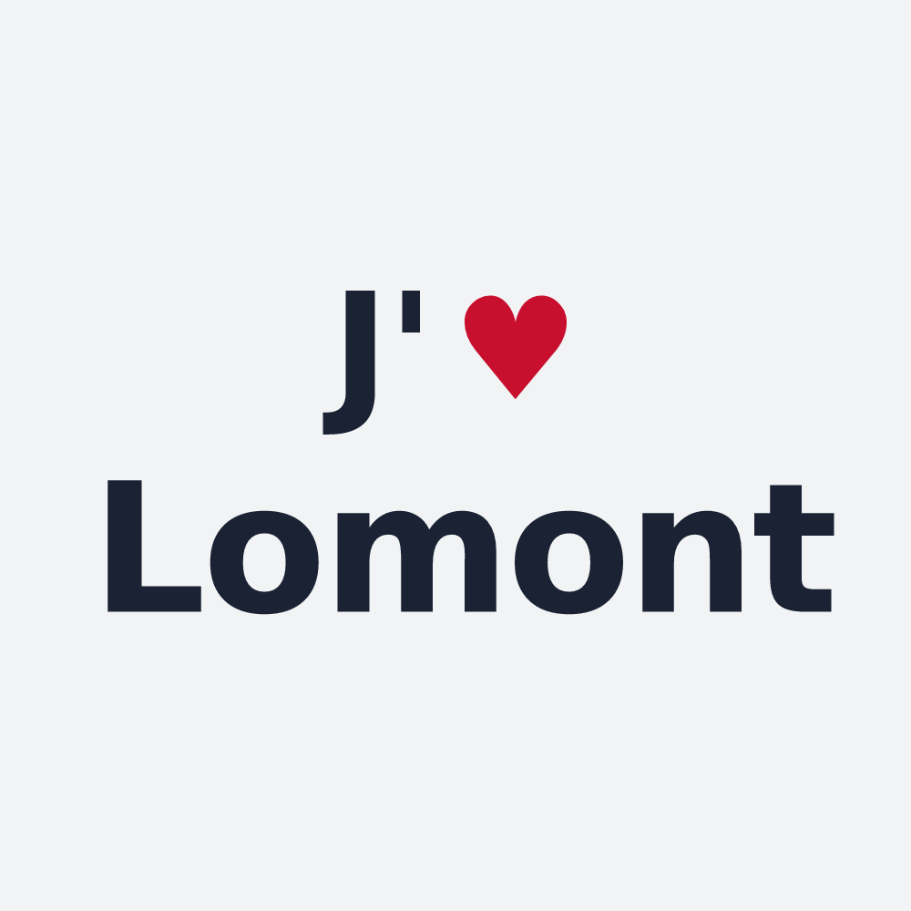 Poster personnalisé Lomont — design J'aime Lomont