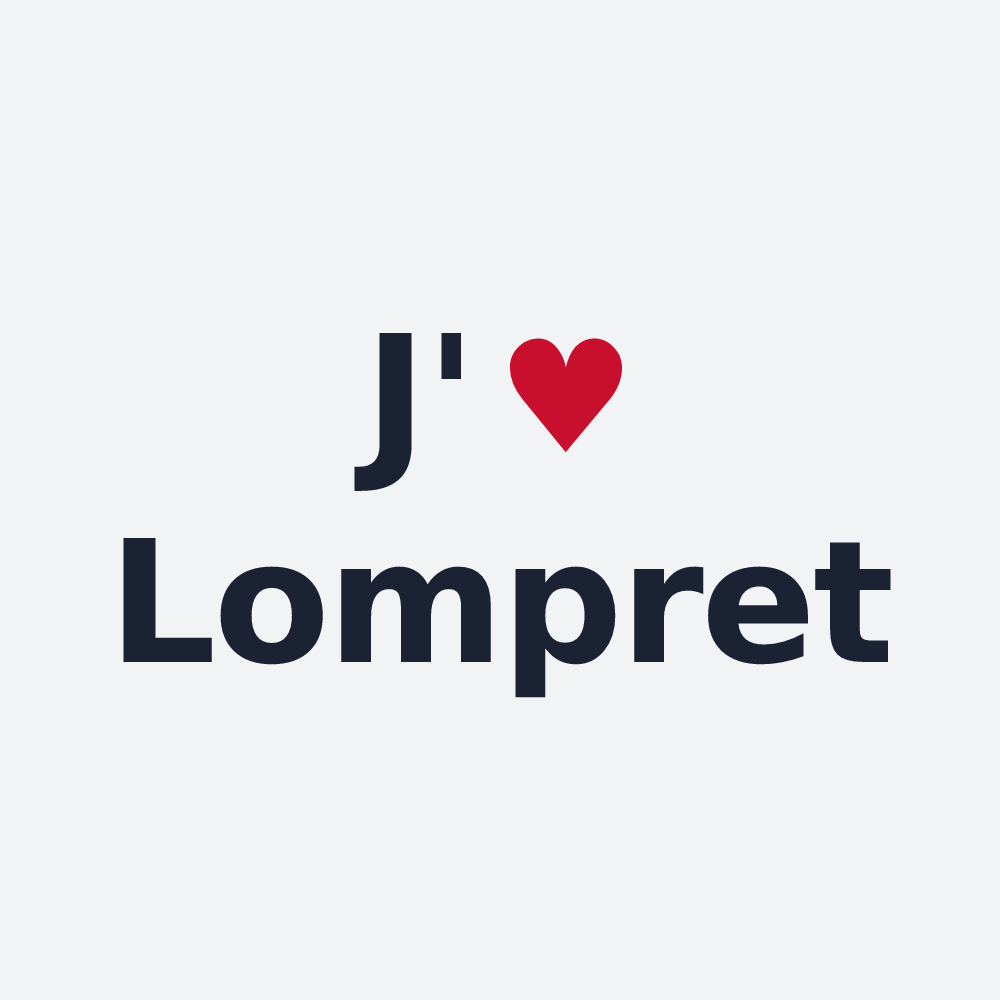 Poster personnalisé Lompret — design J'aime Lompret