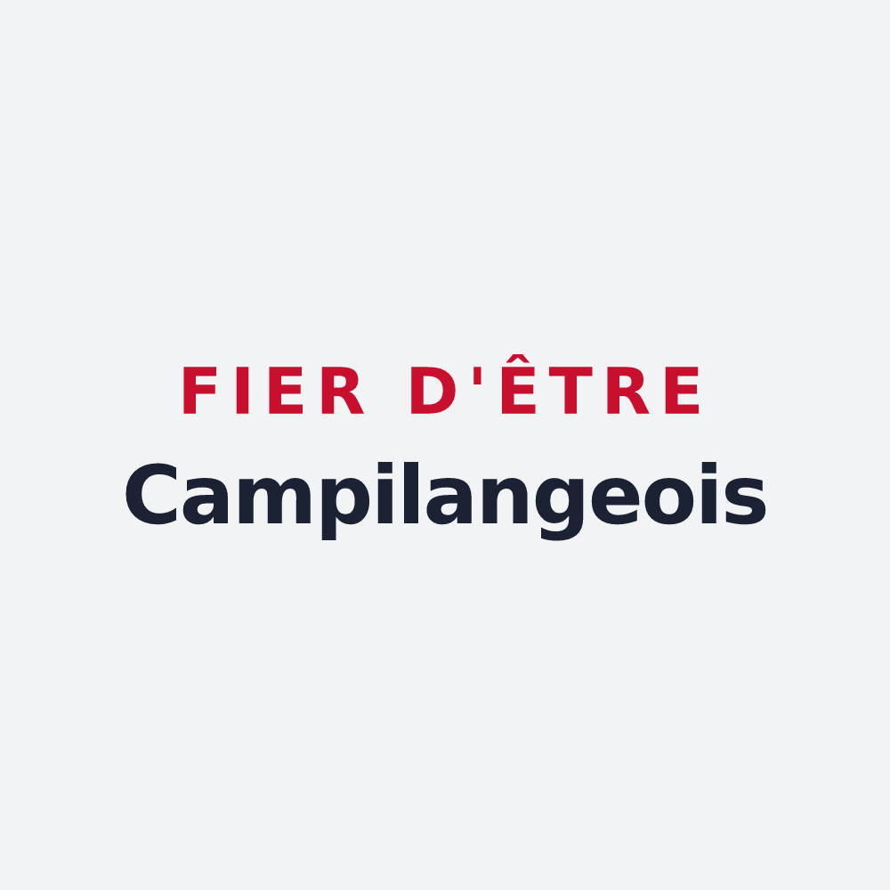 Poster « Fier d'être Campilangeois » — design pour Longchamp