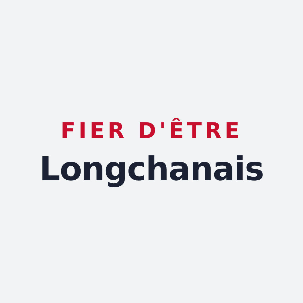 Poster « Fier d'être Longchanais » — design pour Longchamp-sous-Châtenois