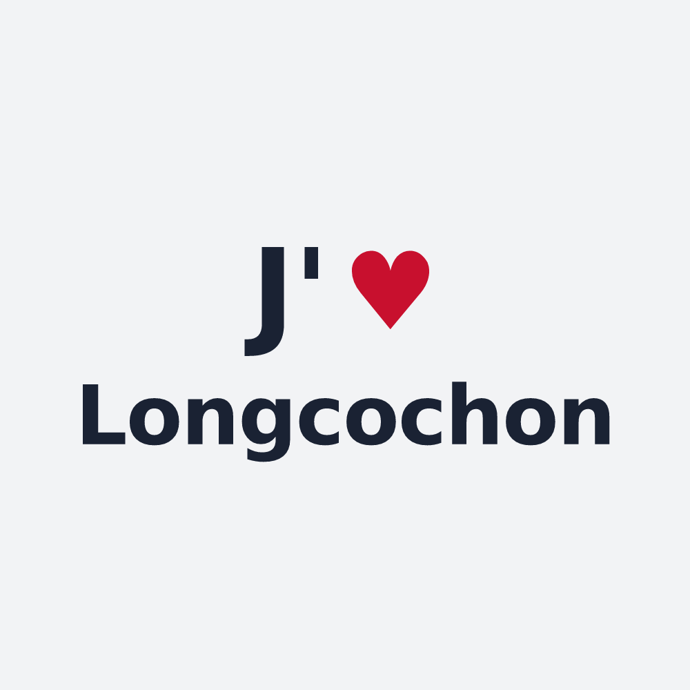 Poster personnalisé Longcochon — design J'aime Longcochon