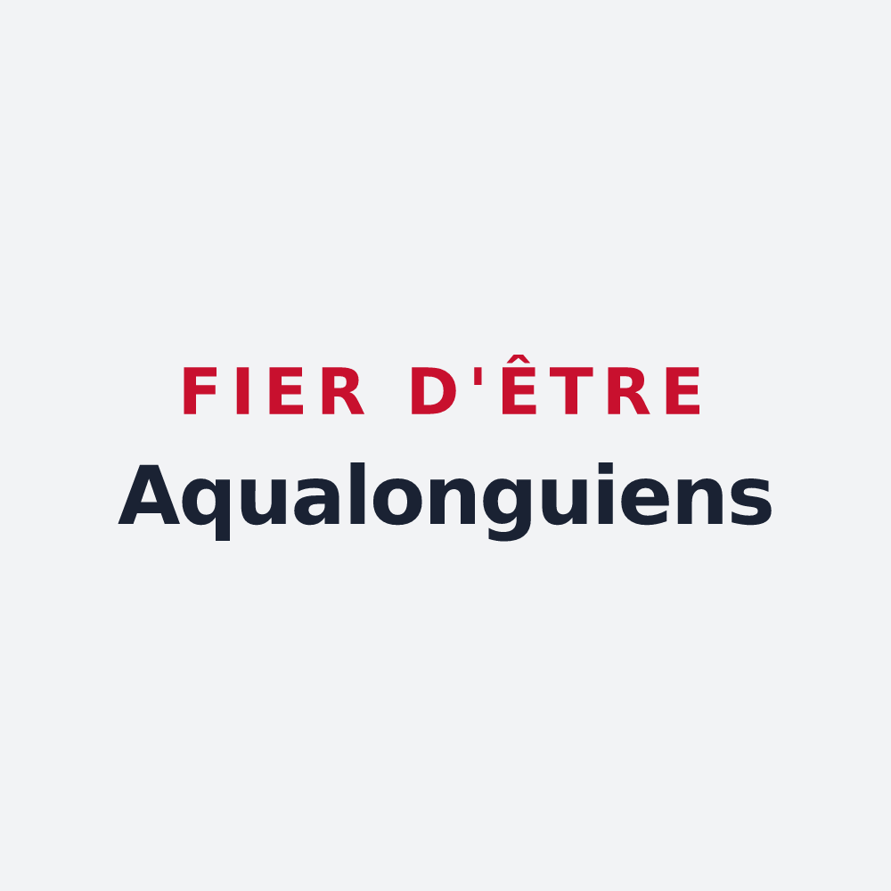 Poster « Fier d'être Aqualonguiens » — design pour Longeau-Percey
