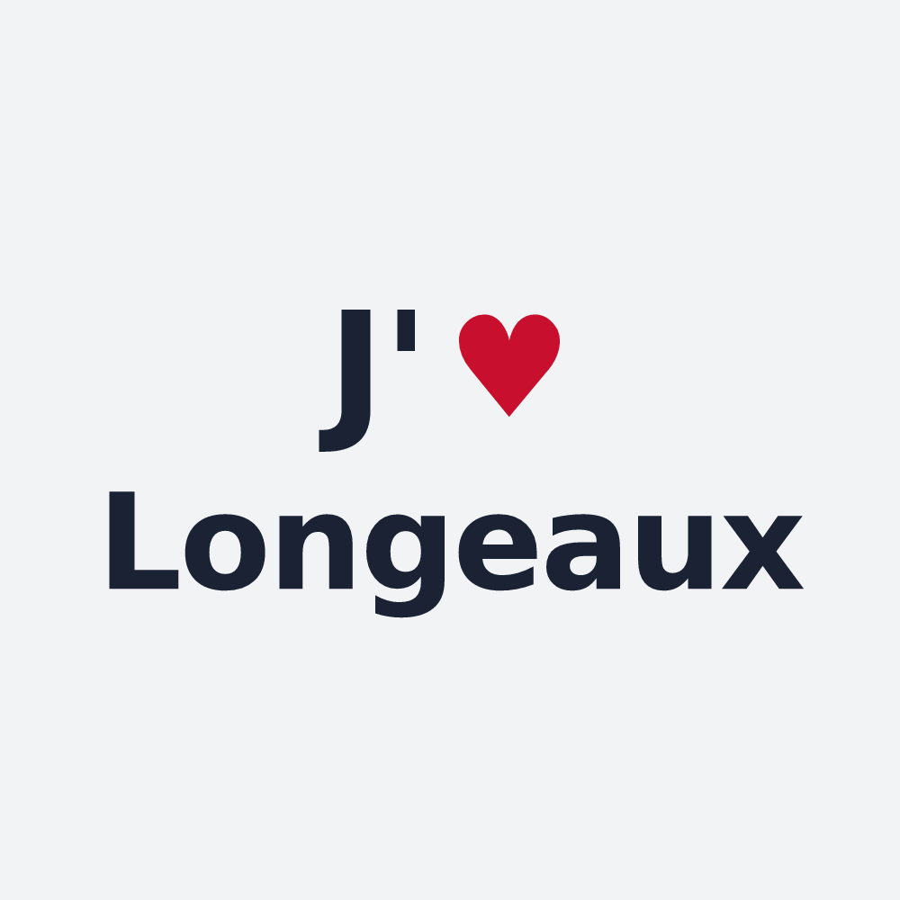 Poster personnalisé Longeaux — design J'aime Longeaux