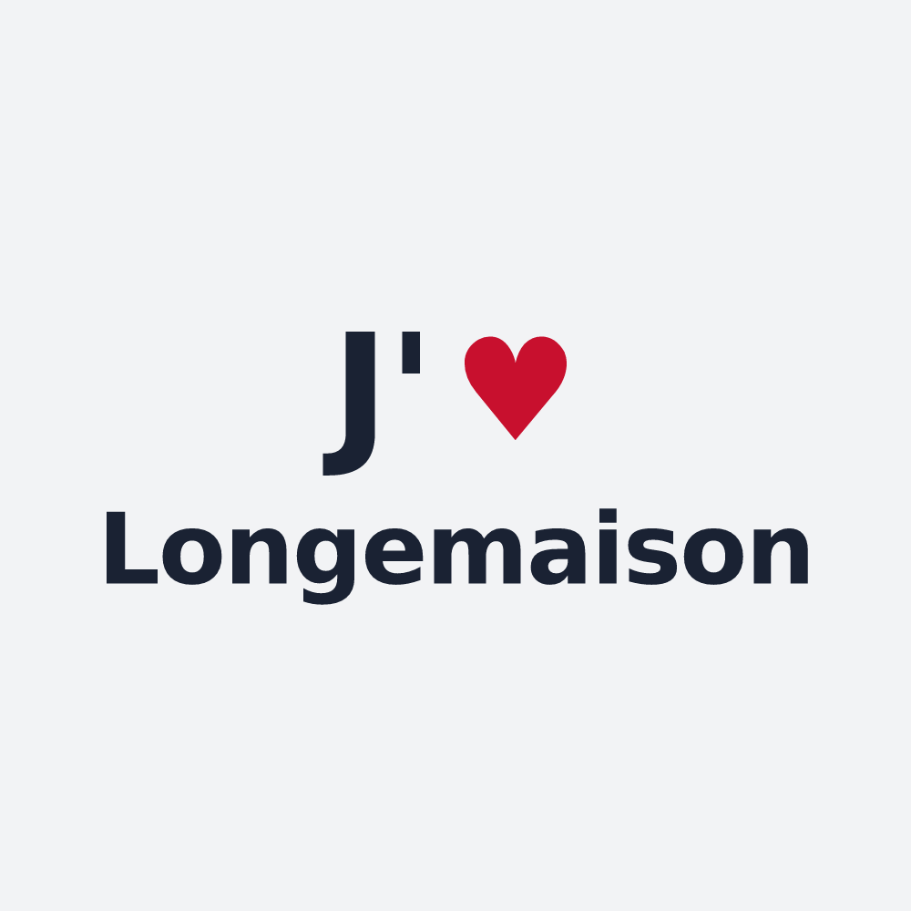 Poster personnalisé Longemaison — design J'aime Longemaison