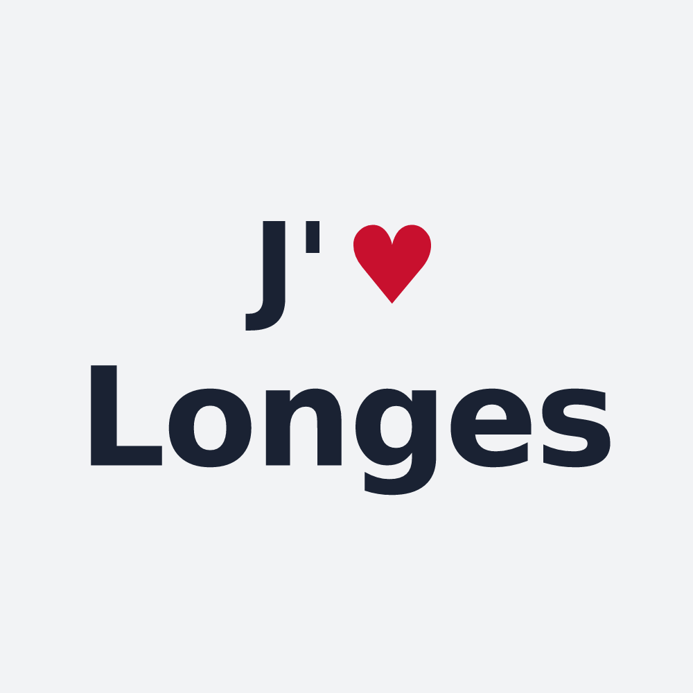 Poster personnalisé Longes — design J'aime Longes