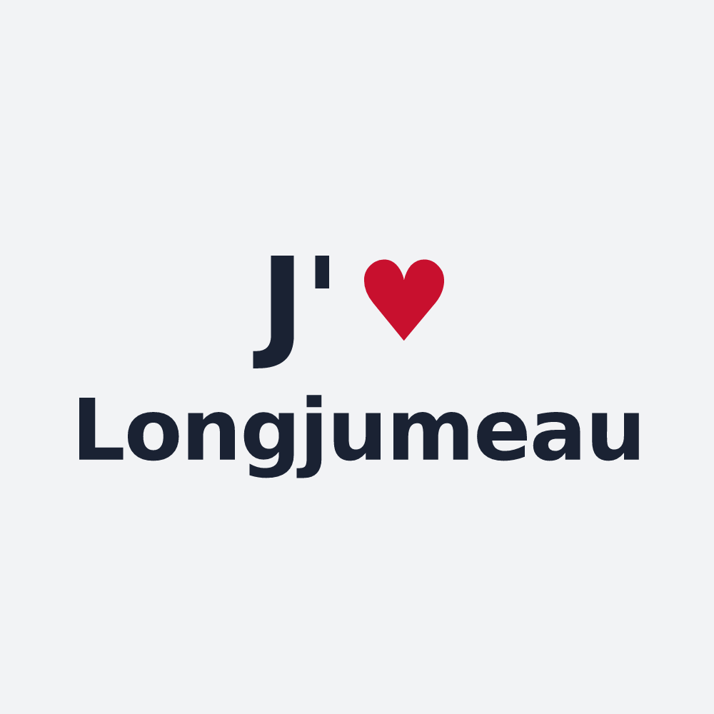 Poster personnalisé Longjumeau — design J'aime Longjumeau