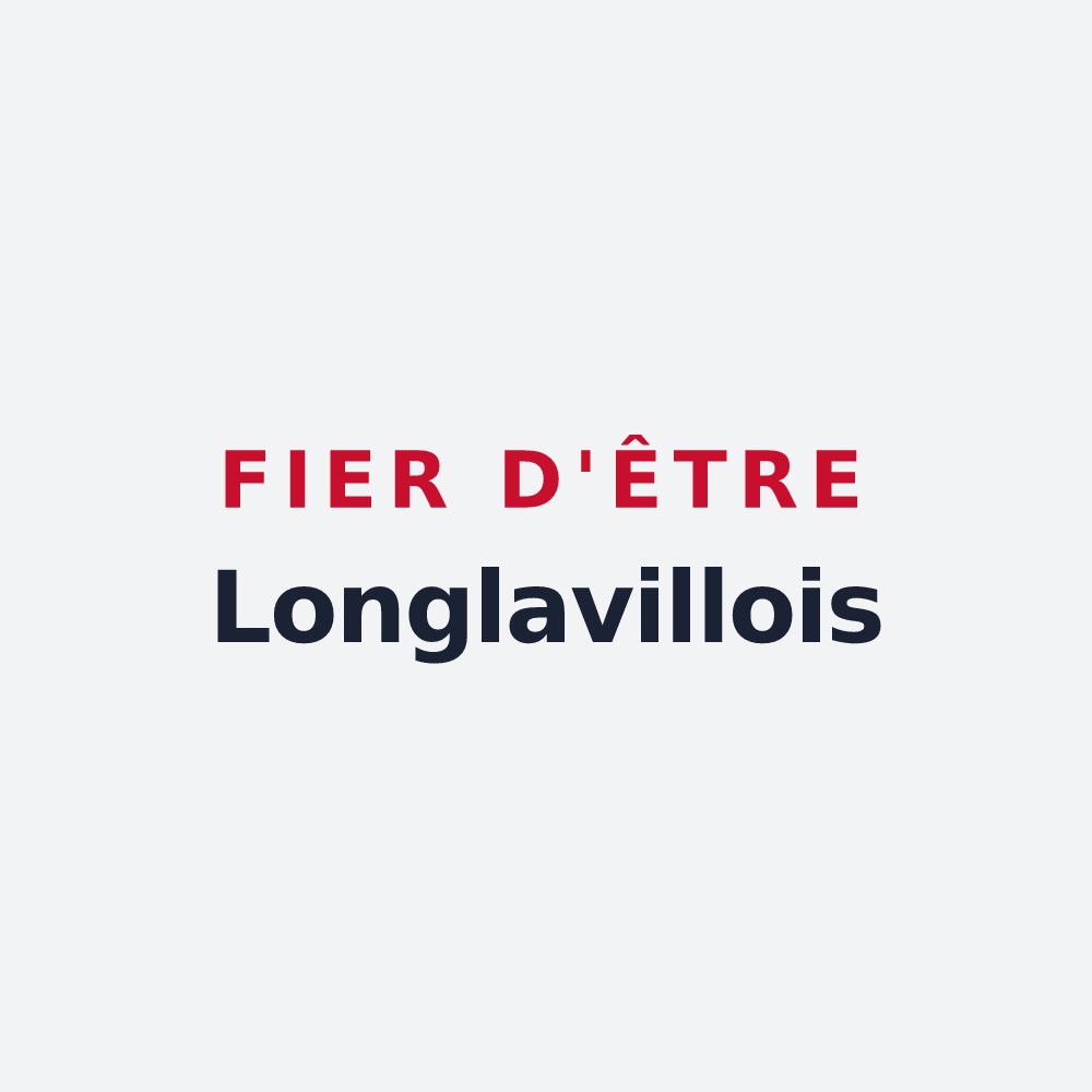 Poster « Fier d'être Longlavillois » — design pour Longlaville