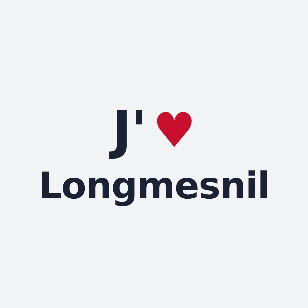 Poster personnalisé Longmesnil — design J'aime Longmesnil