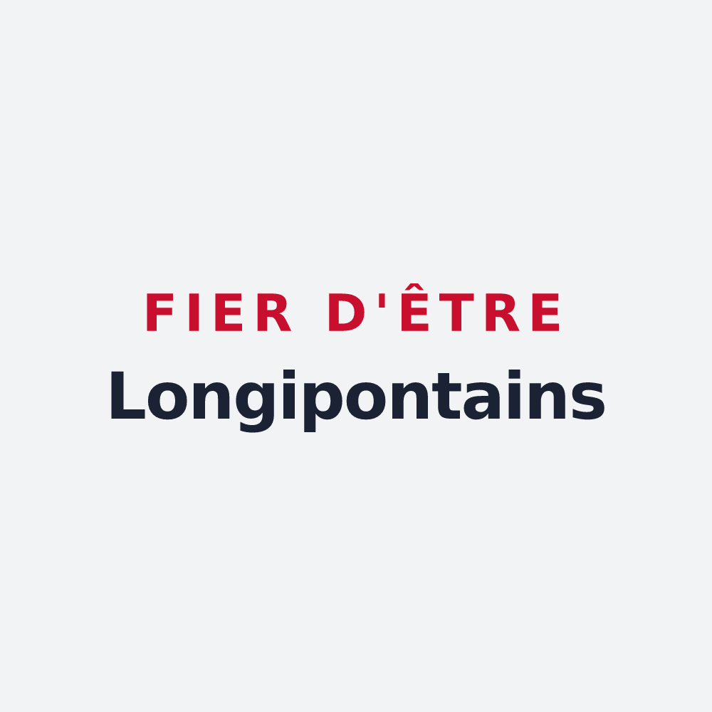Poster « Fier d'être Longipontains » — design pour Longpont-sur-Orge