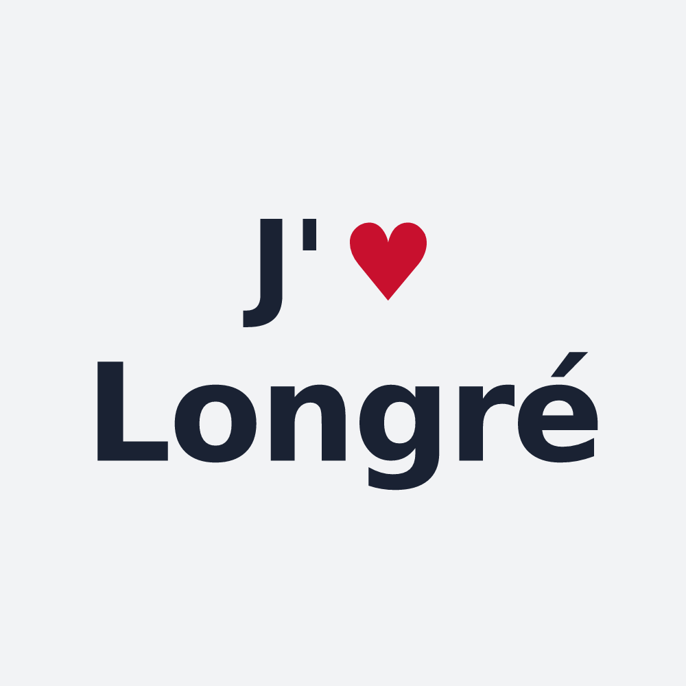 Poster personnalisé Longré — design J'aime Longré