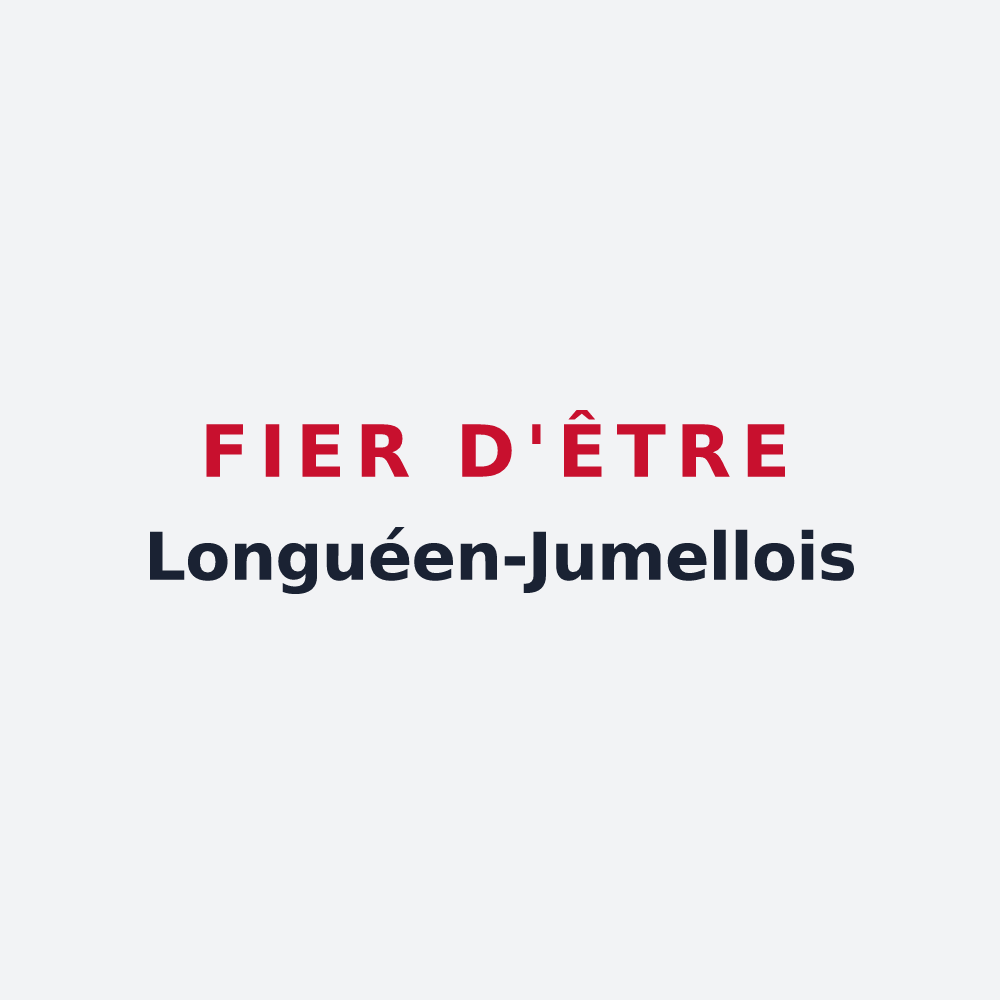 Poster « Fier d'être Longuéen-Jumellois » — design pour Longué-Jumelles