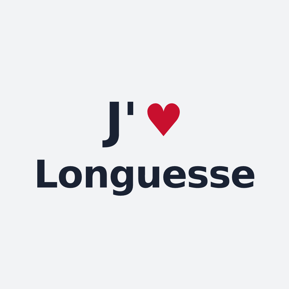 Poster personnalisé Longuesse — design J'aime Longuesse