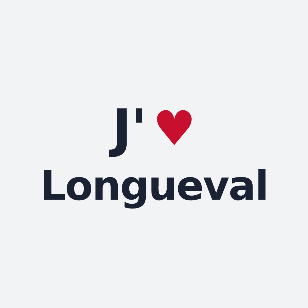 Poster personnalisé Longueval — design J'aime Longueval