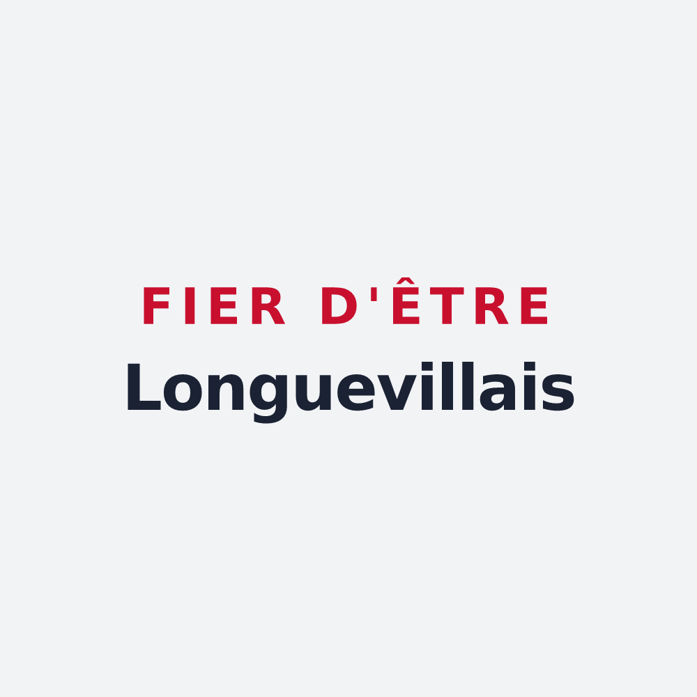 Poster « Fier d'être Longuevillais » — design pour Longueville-sur-Scie
