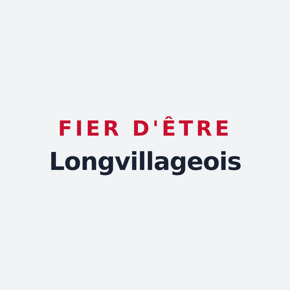 Poster « Fier d'être Longvillageois » — design pour Longvilliers