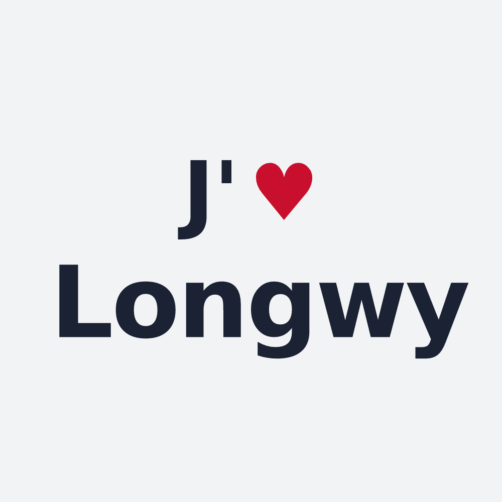 Poster personnalisé Longwy — design J'aime Longwy