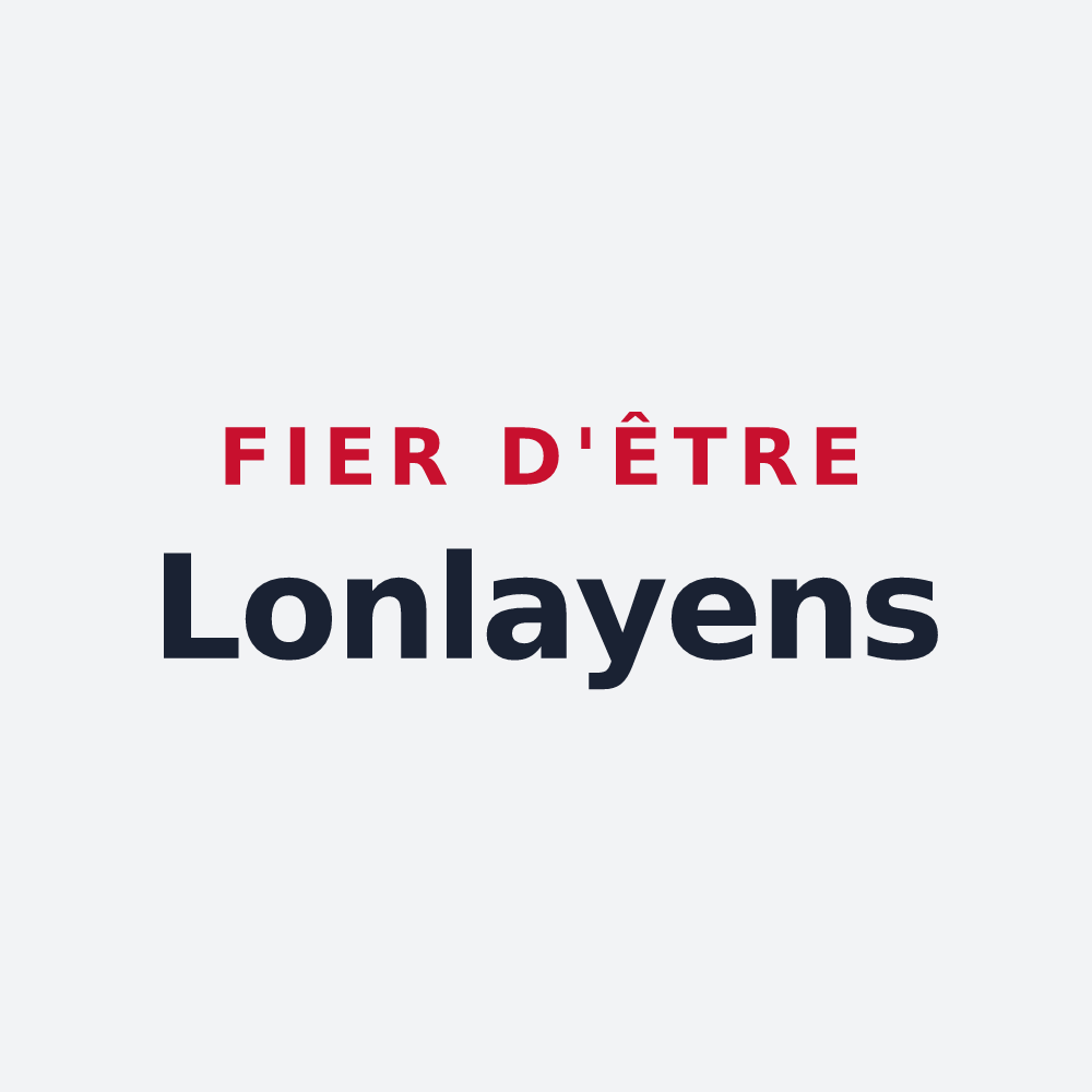 Poster « Fier d'être Lonlayens » — design pour Lonlay-le-Tesson