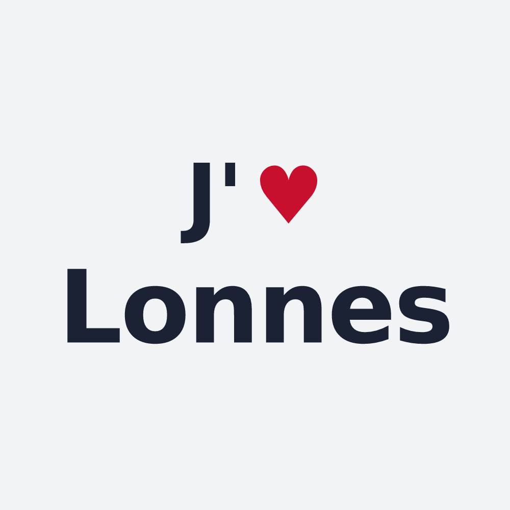 Poster personnalisé Lonnes — design J'aime Lonnes